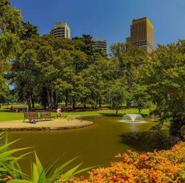 Hazine Bahçeleri, Melbourne, Avustralya. 31.12.2013. 