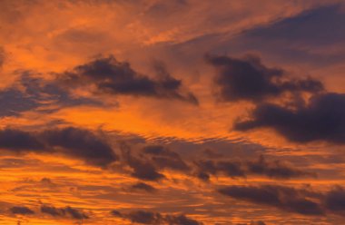 St. Petersburg 'da alışılmadık renkli gün doğumu