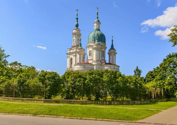 Catherine���s Cathedral, the main Orthodox church in Kingisepp, — 图库照片