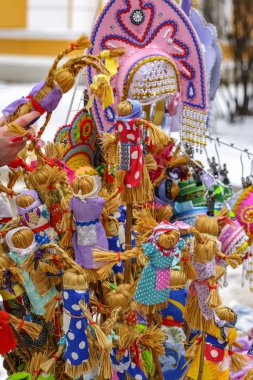 Rabbit Island. St. Petersburg. Russia. 03/01/2020. Celebration of Maslenitsa on the territory of the Peter and Paul Fortress in St. Petersburg.