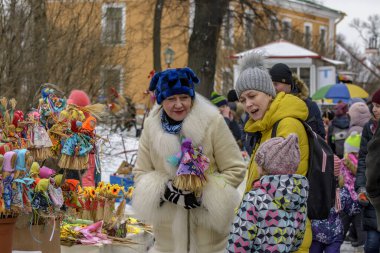 Rabbit Island. St. Petersburg. Russia. 03/01/2020. Celebration of Maslenitsa on the territory of the Peter and Paul Fortress in St. Petersburg.