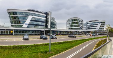 Prospekt Pobediteley d. 110-104. Kompleks Riviera Plaza, Minsk şehri, Belarus Cumhuriyeti. 08 / 01 / 2019. 