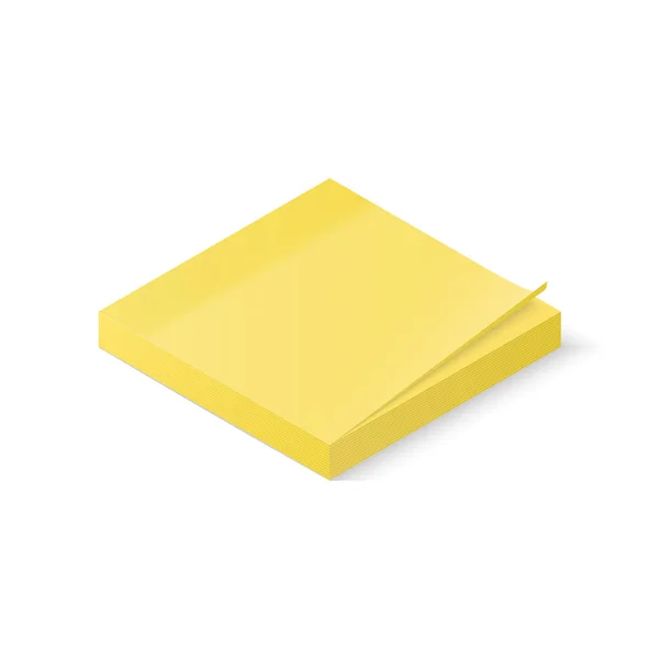 Sticky Paper Notes Stack Isolated On White Background Isometric Vector  Illustration Stock Illustration - Download Image Now - iStock