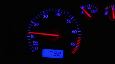 hızölçer Pano motor çalıştırma, yakın çekim