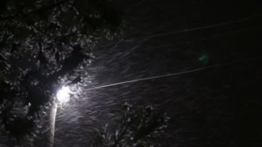 Gece gökten düşen kar