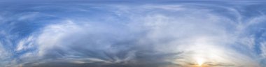 Panorama tasarımcısı ve 3D harita için 360 panoramik gökyüzü