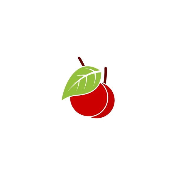 Jednoduché červené cherry — Stockový vektor