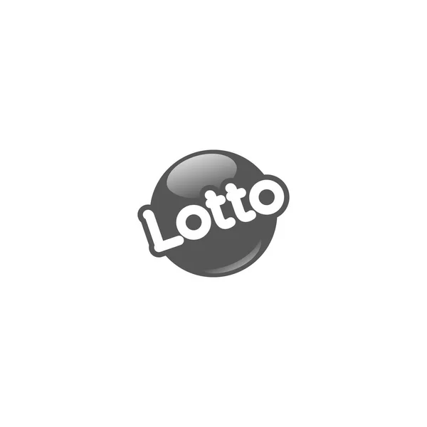 Lotería gris logotipo o icono — Vector de stock