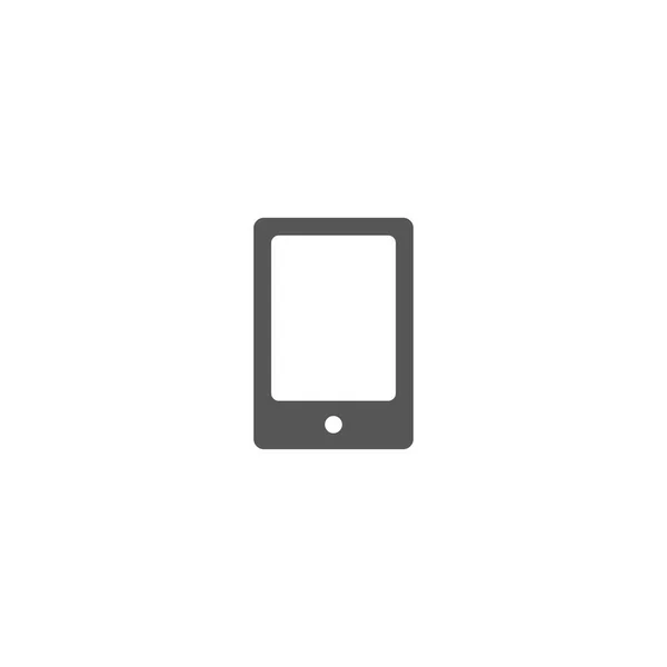 Grey mobile phone icon — Stock Vector