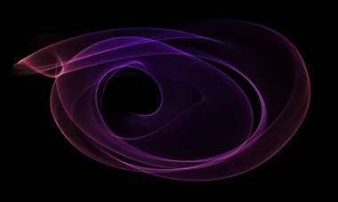 Işık enerjisi çizgi siyah arka plan üzerinde renkli