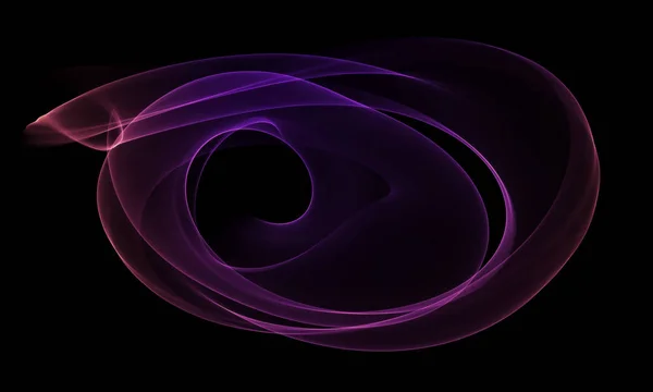 Цветной световой энергетический поток на чёрном фоне — стоковое фото