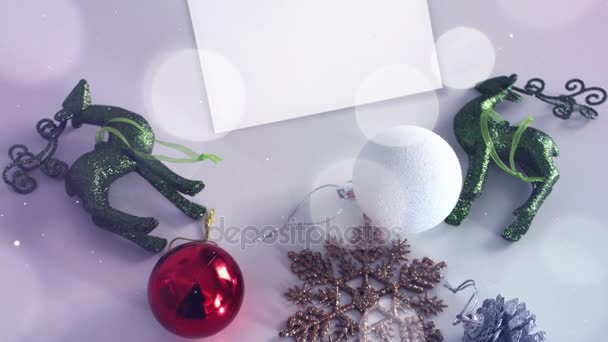 Bonne année et boules de Noël — Video