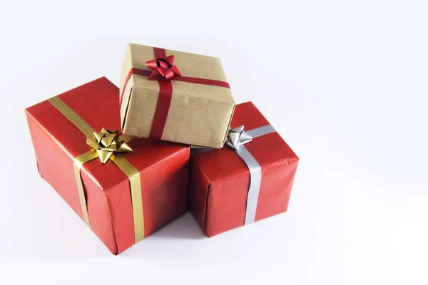 Gift Boxes and Ribbons — Stock Photo, Image