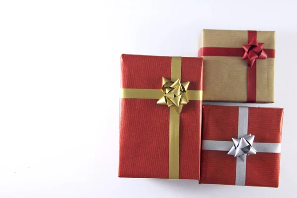 Gift Boxes and Ribbons — Stock Photo, Image