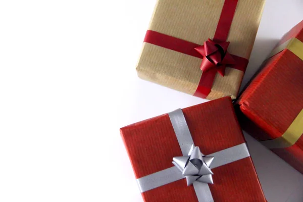 Gift Boxes and Ribbons — Stock Photo, Image