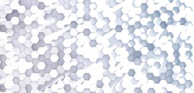 3D render altıgen arka plan