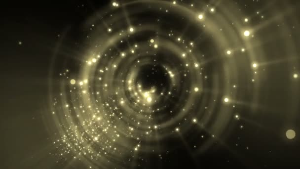 Particules spirales et fond lumineux 