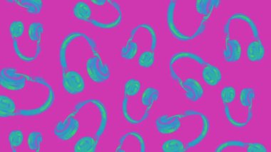 DJ arka plan döngü dj kulaklık