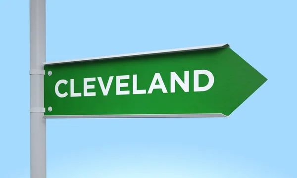 Yeşil tabelasını cleveland — Stok fotoğraf