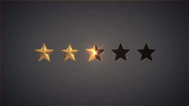 Rating stars buttons — Stock Video