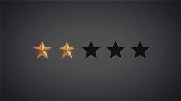 Rating stars buttons — Stock Video