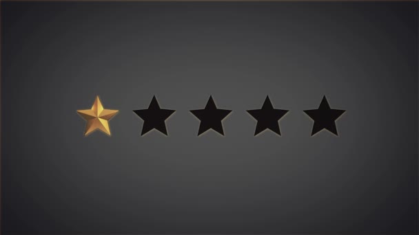 Rating stars buttons — Stock Video