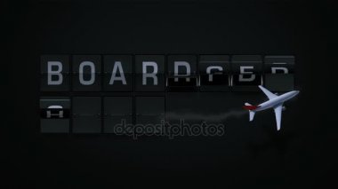 3D render Flipboard Havaalanı koşulları 