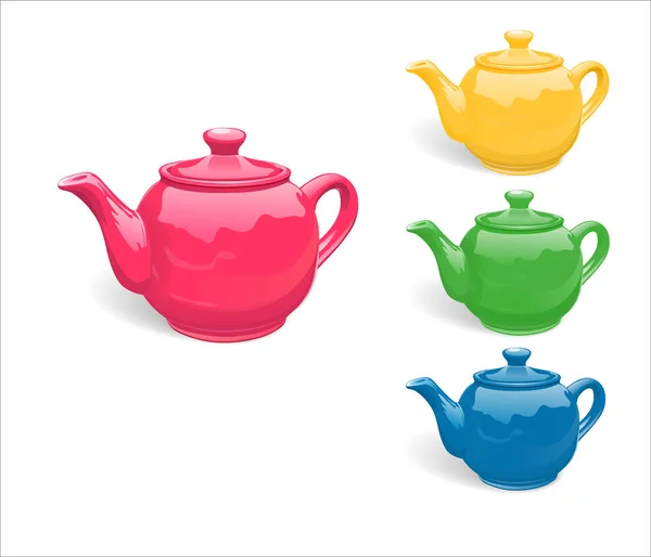 Kettle for tea-01 — Stock Vector