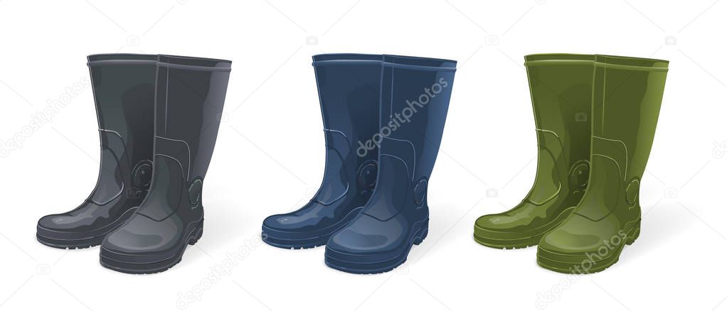 Rubber boots set