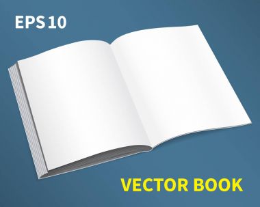 Açık kitap vektör-01