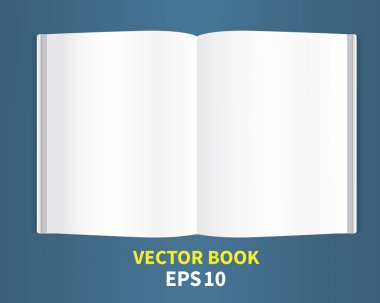 Açık kitap vektör-02
