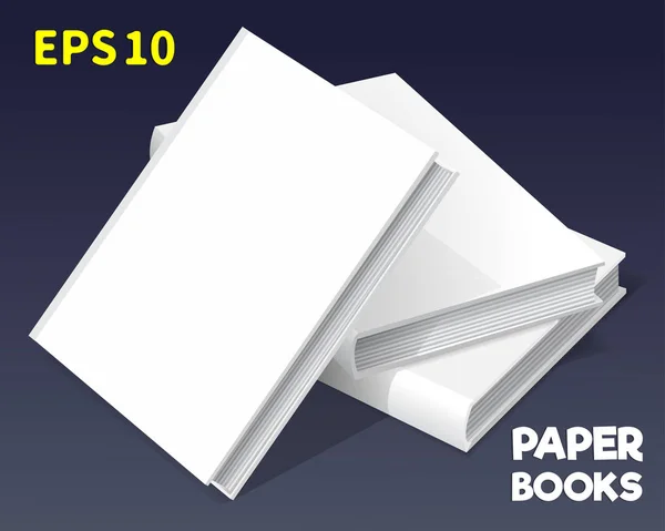 Modelli di libri cartacei-03 — Vettoriale Stock