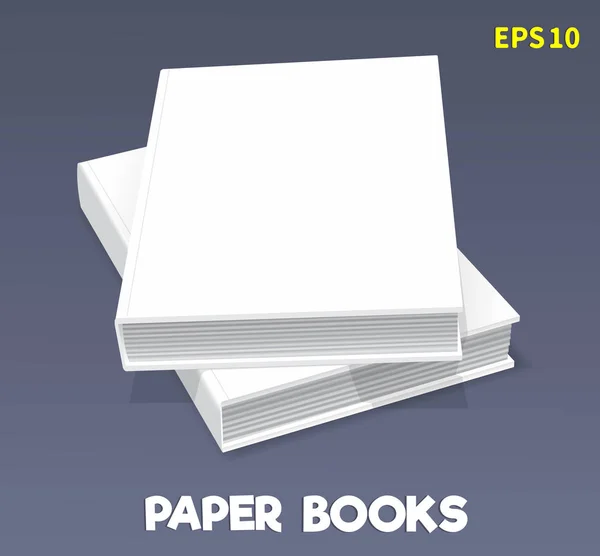 Kağıt kitap-04 maketler — Stok Vektör