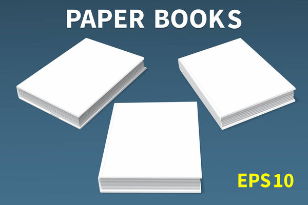 бумажные векторные книги
