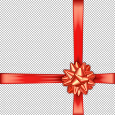 Kırmızı kurdele, soldan çapraz.