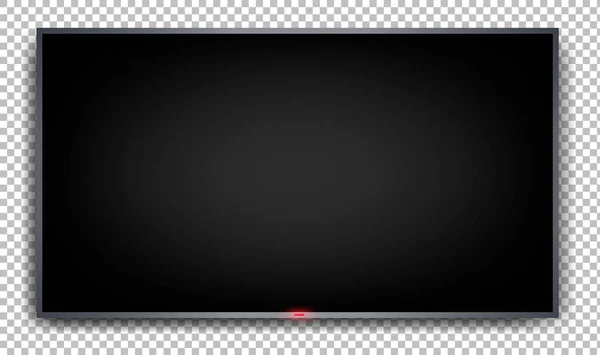 Черный телевизор — стоковый вектор