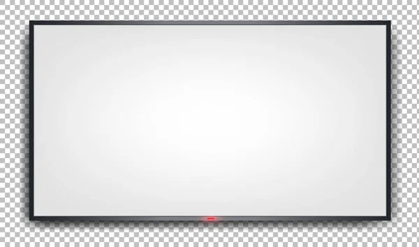 Banner de tv branco — Vetor de Stock