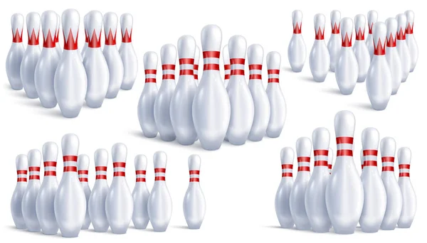 Bowling Skittles Set — Stock vektor