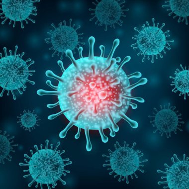 Viruses pattern vector