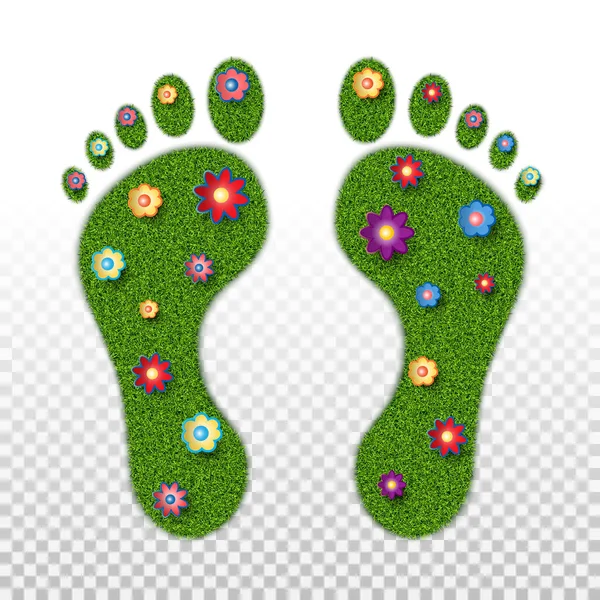 Ökologischer Fußabdruck — Stockvektor