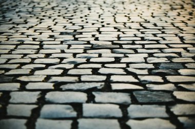 Eski Şehir 'de Paving Doku Arkaplanı. Güzel Seyahat Arkaplanı.