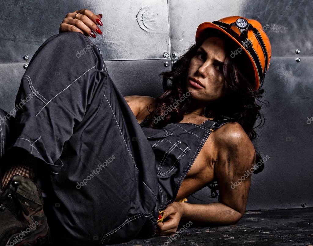 Naked women in coveralls — 15