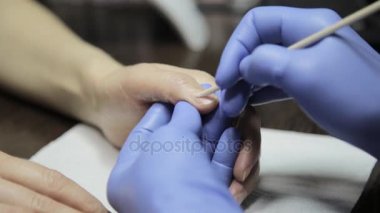 Yordam ahşap kütikül itici remover stick ile çivi salonda kaldırma kütikül alma