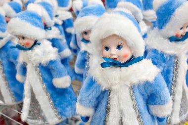 Figürler kar Maiden çoğu mağaza sayaç üzerinde satışa. Noel süsleri