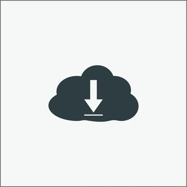 Descargar ilustración de vector de icono de nube . — Vector de stock