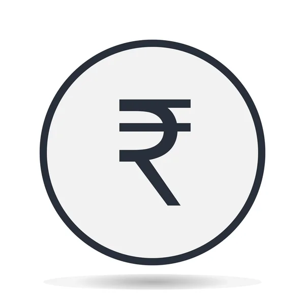 Indische Rupie Währungszeichen Vektor Illustration. — Stockvektor