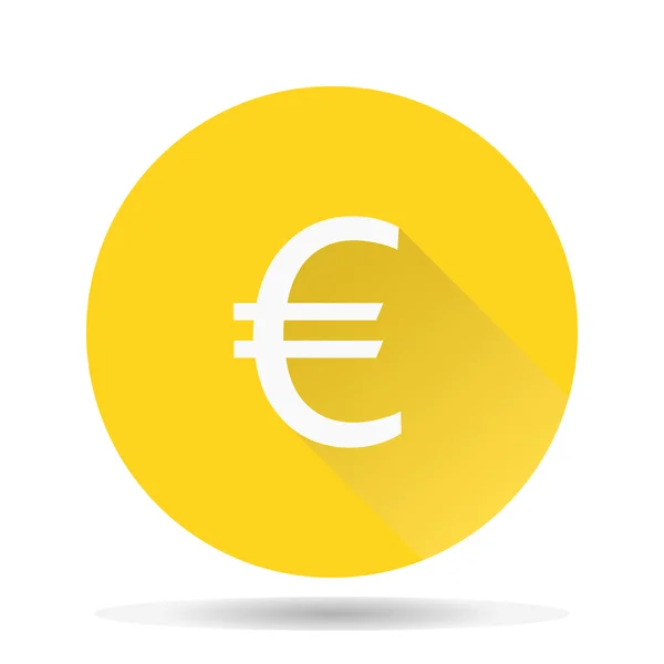 Euro para düz simge vektör çizim.