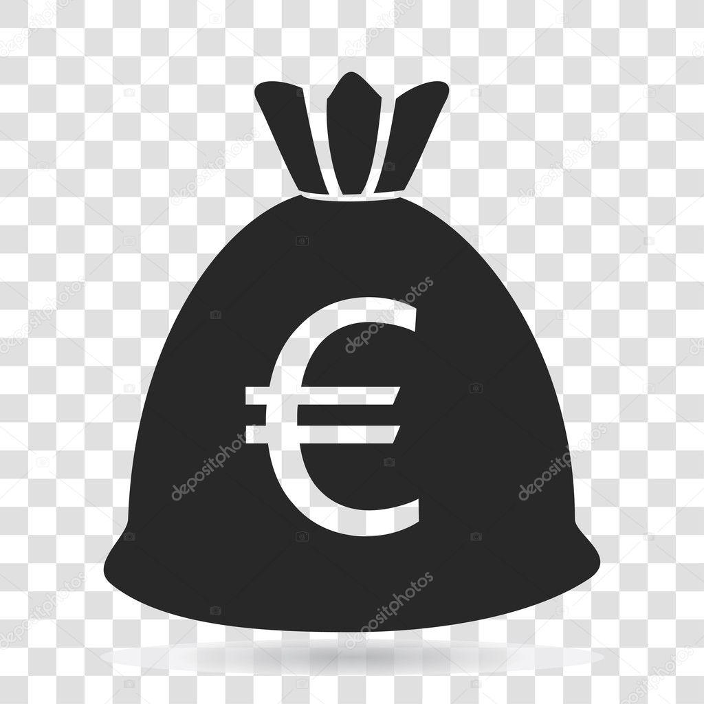 money bag currency euro icon vector illustration on transparent background stock vector c grabovenko anastasiya gmail com 127468018 https depositphotos com 127468018 stock illustration money bag currency euro icon html
