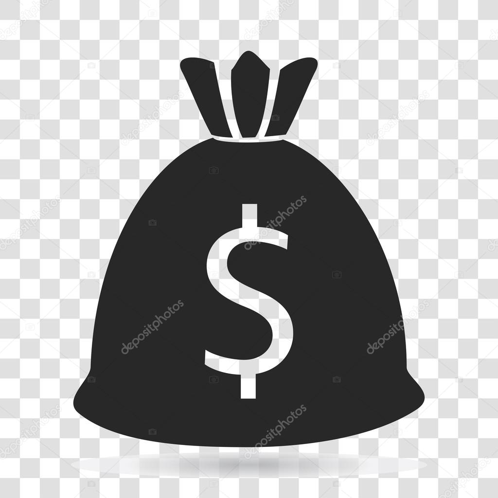 Money Bag Currency Dollar Icon Vector Illustration On - 