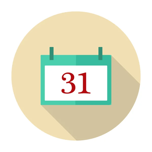 Takvim vektör simge tarihi ile 31
